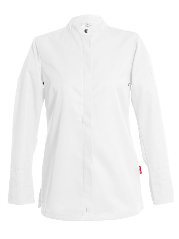 CO long sleeve chefs jacket women, ROHU M white