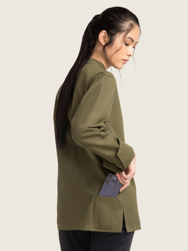 Chefs jacket long sleeve, RAY 2.0 olive M