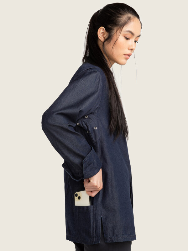 Denim chef jacket long sleeve ROMA