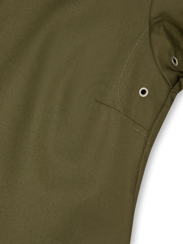 Kochjacke langarm Damen ROHU, olive XL