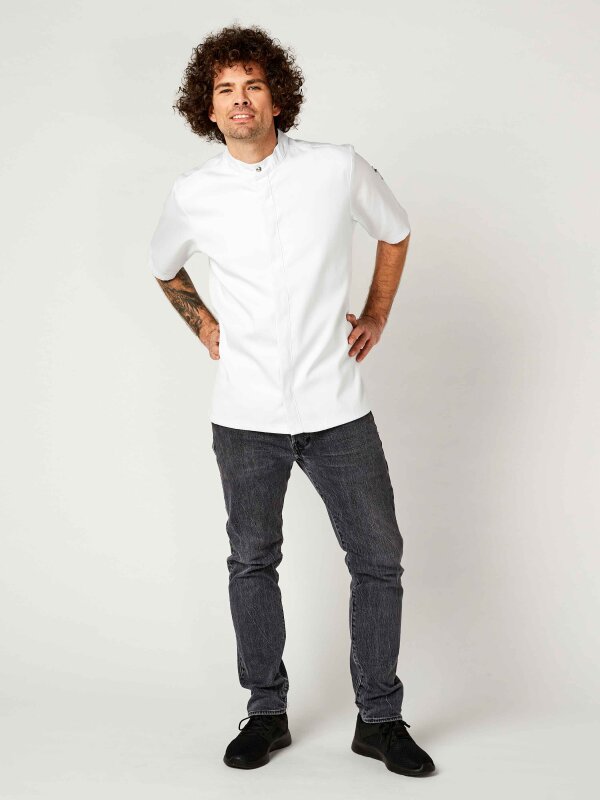 short sleeve chef&acute;s jacket OYSTER
