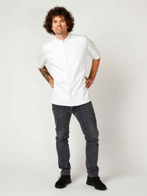 CO short sleeve chef´s jacket OYSTER