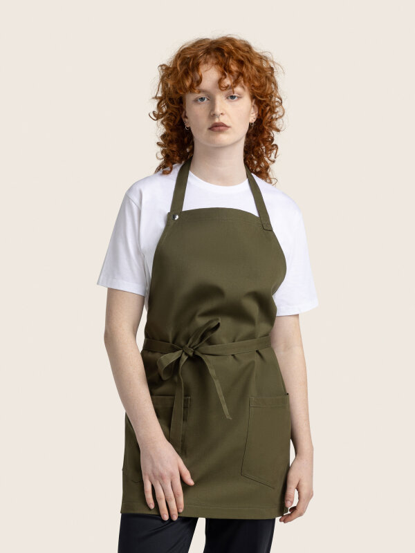 short bib apron, TUNA