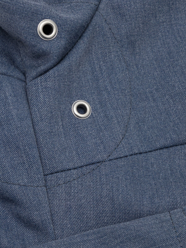 Kochjacke langarm Damen ROHU denim look L