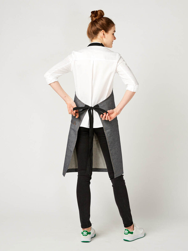 long denim bib apron, KOPENHAGEN