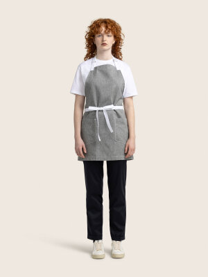 short bib apron, SALT&PEPPER