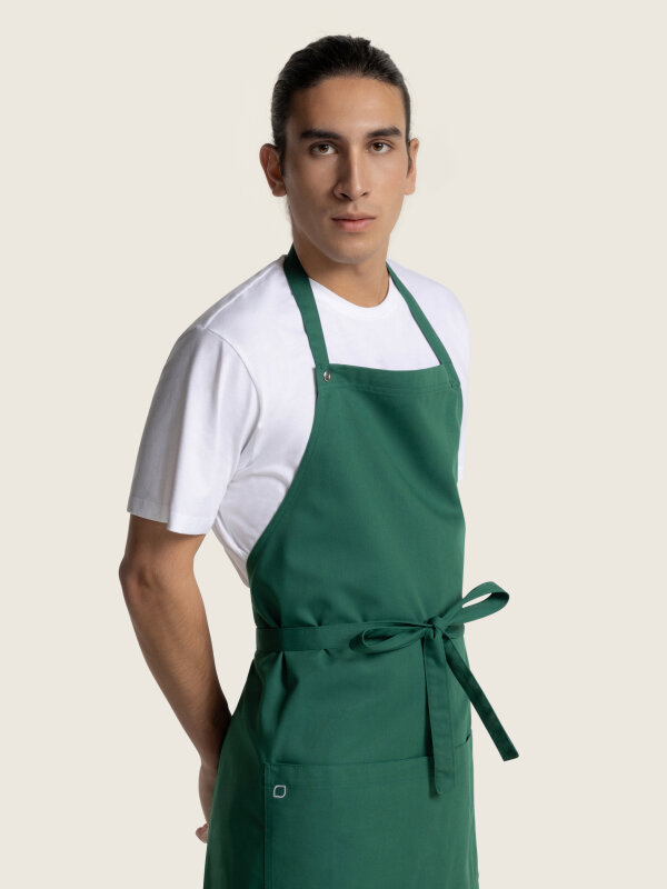 long bib apron, PIKE sea green