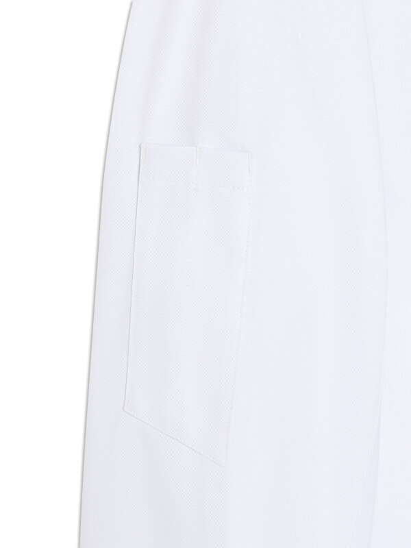 Chef Jacket longsleeve STROHE, white/ sea green M