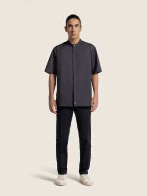 Kochjacke kurzarm OYSTER, anthracite M