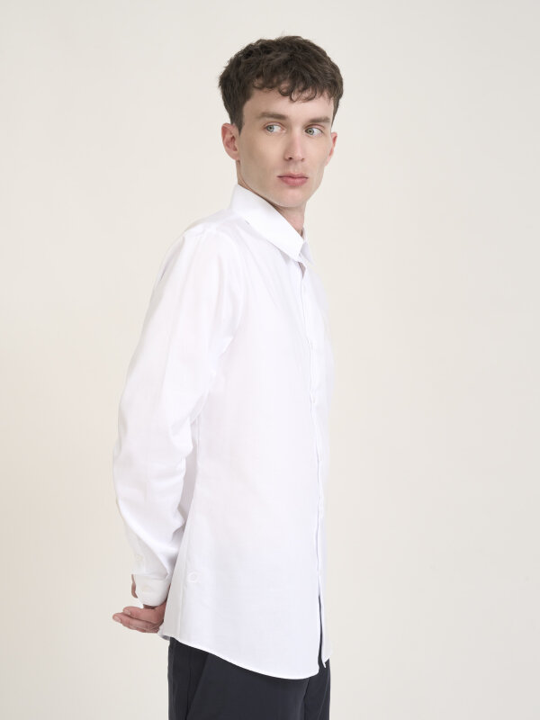 Shirt LUGANO shirt collar, white M
