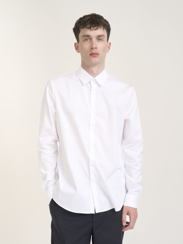 Shirt LUGANO shirt collar, white M