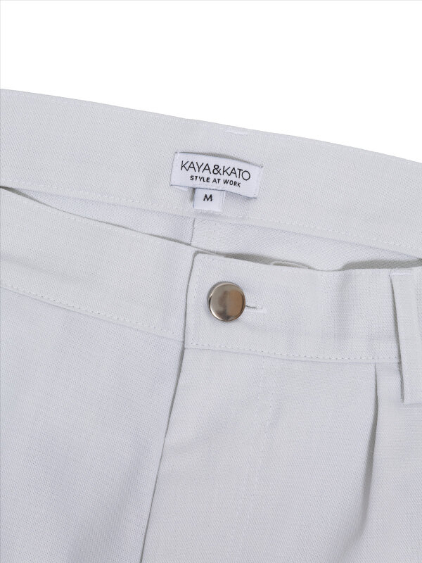 work trousers unisex, SAPORO, white