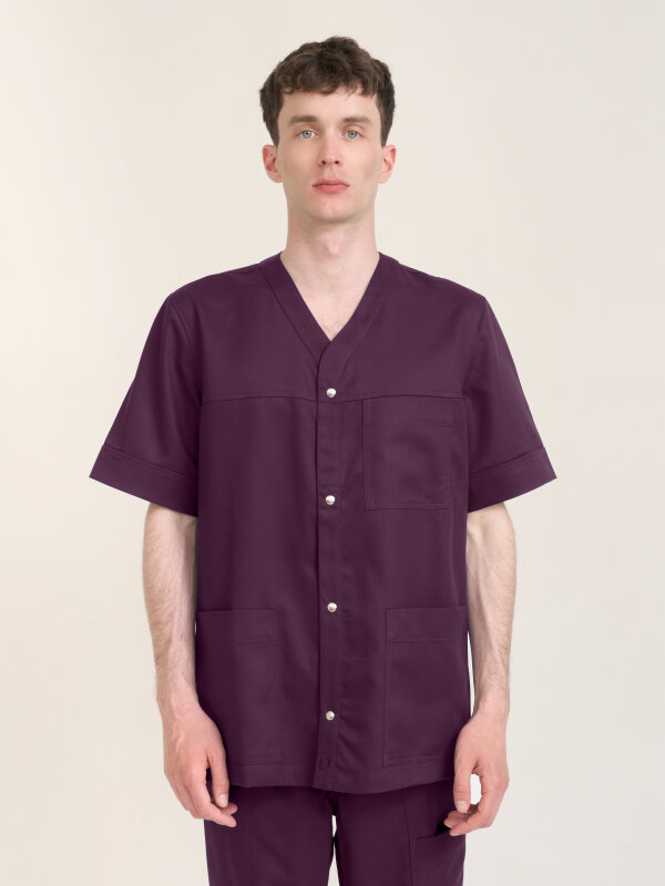 Kasack Unisex VANCOUVER, aubergine M