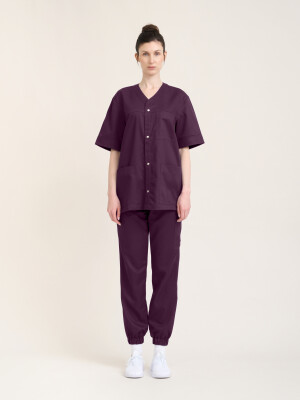 Kasack Unisex VANCOUVER, aubergine M