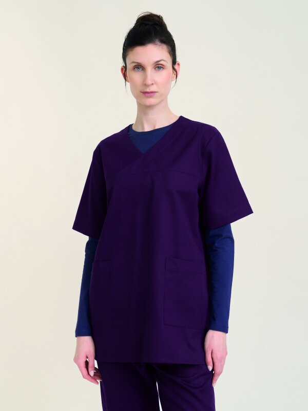 Kasack unisex MONTREAL, aubergine M
