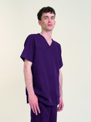 Kasack unisex MONTREAL, aubergine M