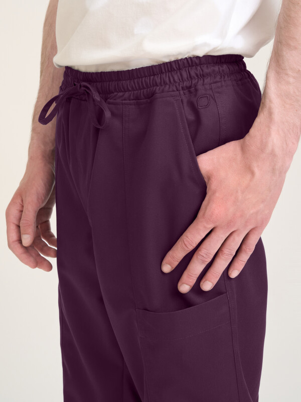 Pull-on Trousers Men SAKAI, aubergine M