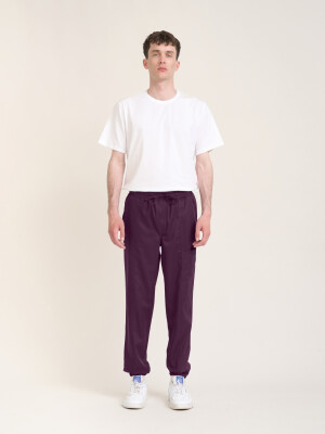 Pull-on Trousers Men SAKAI, aubergine M
