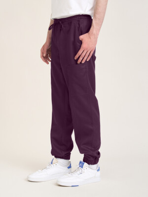 Pull-on Trousers Men SAKAI, aubergine M