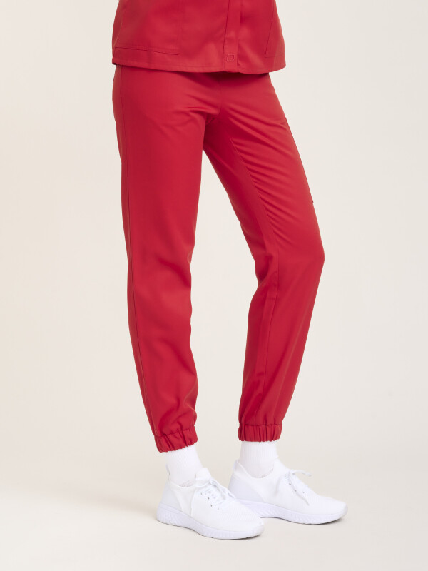 Pull-on Trousers Women SAKURA, chili M
