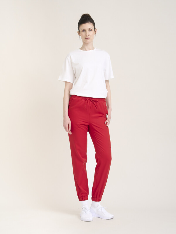 Pull-on Trousers Women SAKURA, chili M