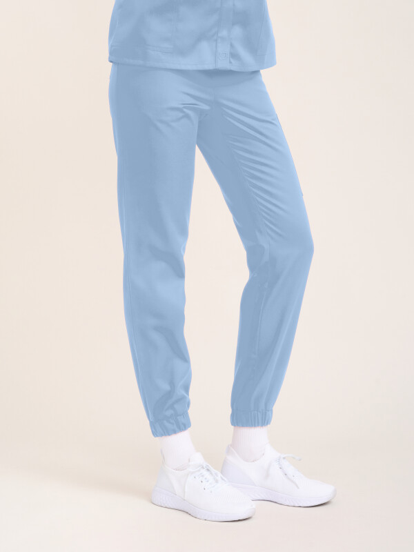 Pull-on Trousers Women SAKURA, sky M