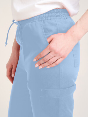 Pull-on Trousers Women SAKURA, sky M