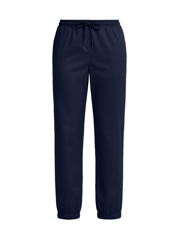 Pull-on Trousers Women SAKURA, midnight blue M