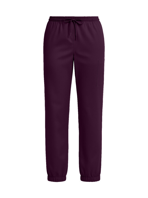 Pull-on Trousers Women SAKURA, aubergine M