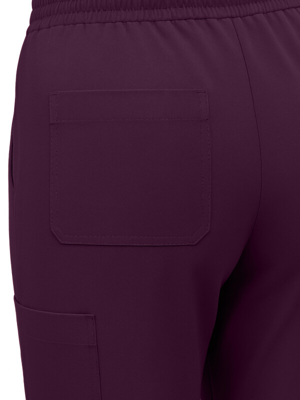 Pull-on Trousers Women SAKURA, aubergine M
