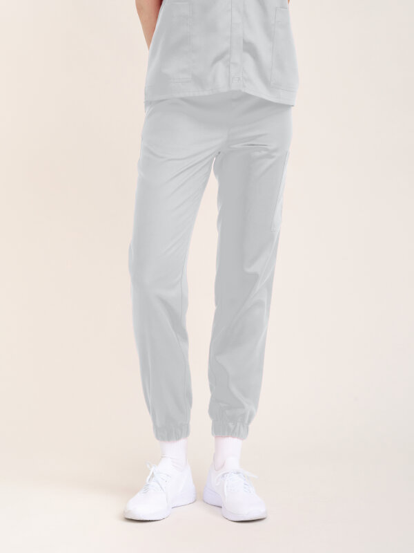 Pull-on Trousers Women SAKURA, chalk M