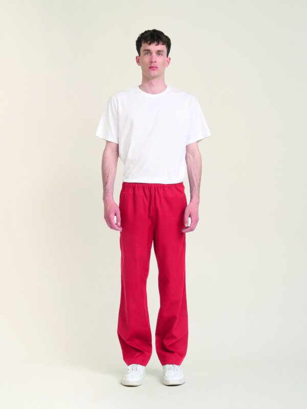 Pull-on Trousers Unisex SENDAI, chili M