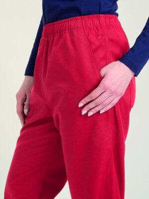 Pull-on Trousers Unisex SENDAI, chili M