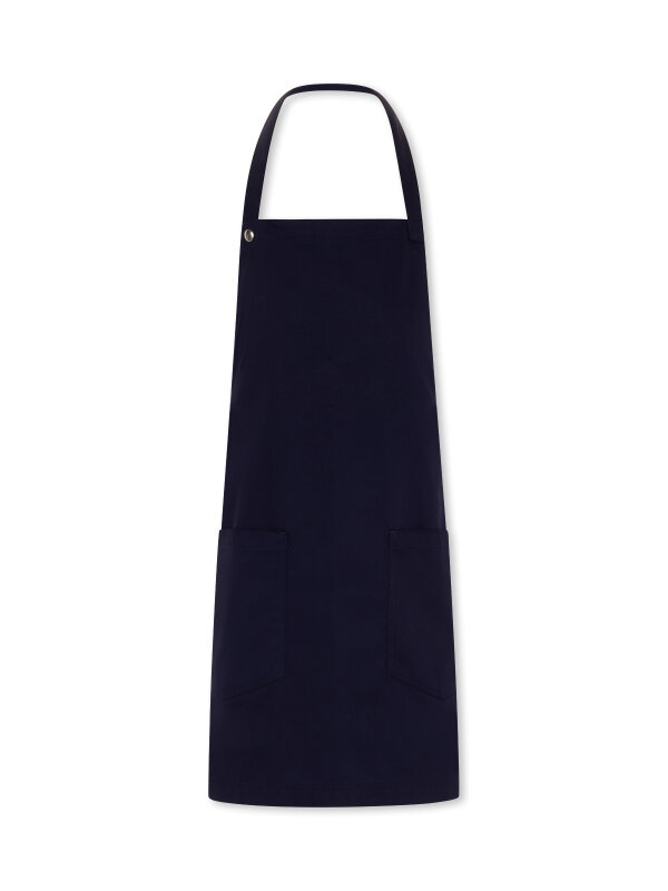 short bib apron, TUNA, navy