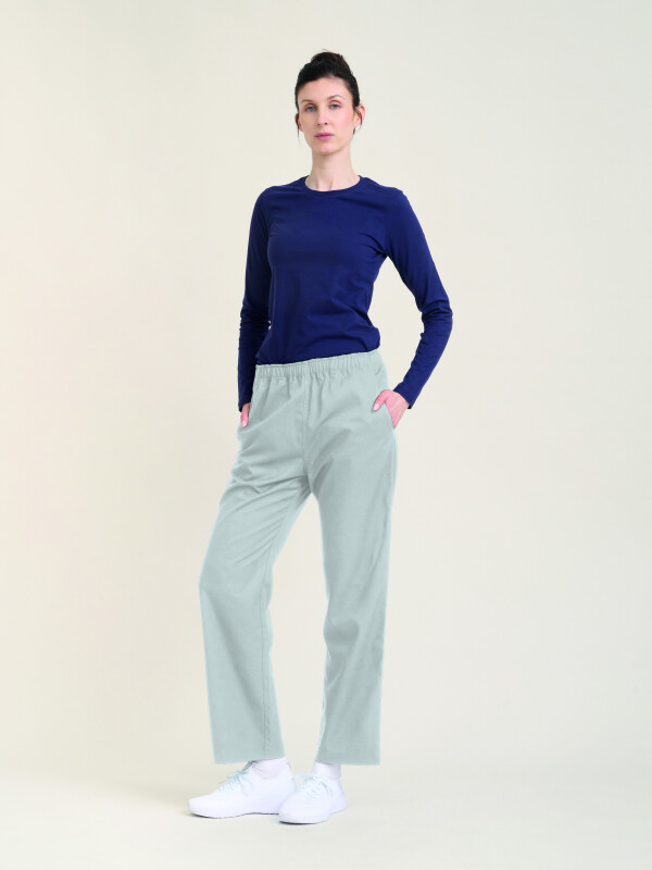 Pull-on Trousers Unisex SENDAI, chalk M