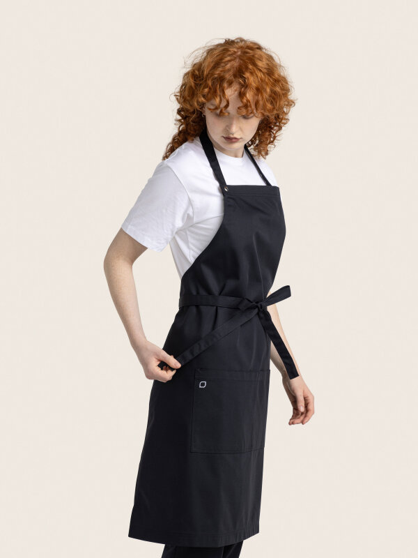 long bib apron, PIKE, black