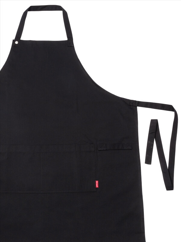 CO long bib apron, PIKE, black