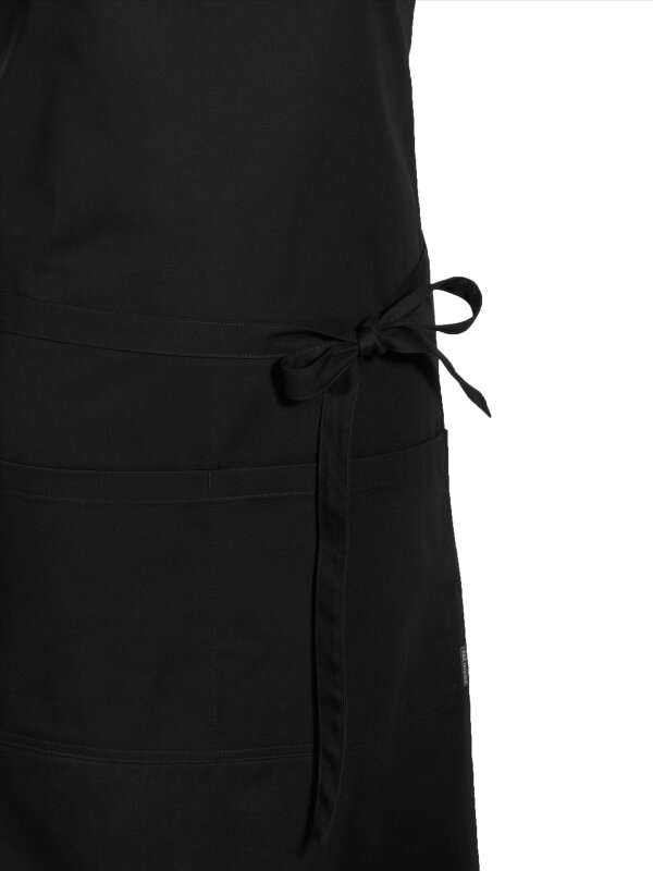 CO long bib apron, PIKE, black