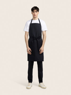 long bib apron, PIKE, black