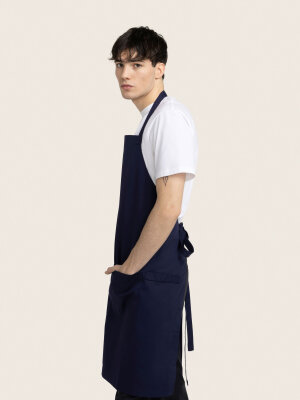 long bib apron, PIKE, navy