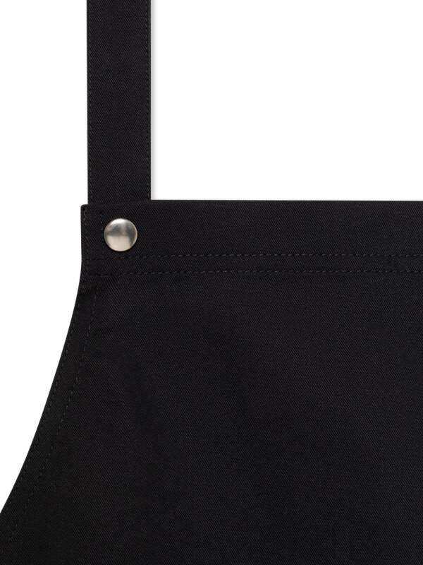 back binding bib apron, WALU, black