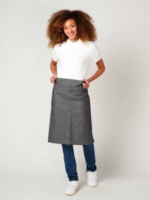 denim bar apron, DENVER, grey