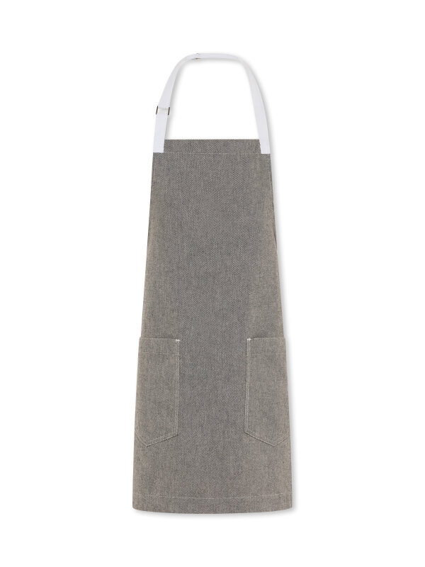 short bib apron, SALZ&amp;PFEFFER, grey melange