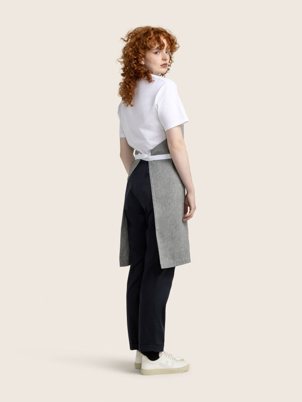 long bib apron, SALZ&amp;PFEFFER grey melange