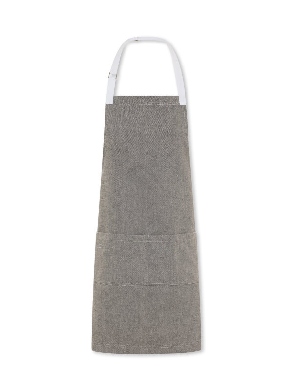 long bib apron, SALZ&amp;PFEFFER grey melange