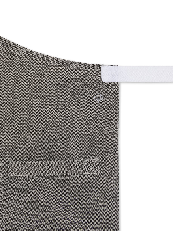long bib apron, SALZ&amp;PFEFFER grey melange