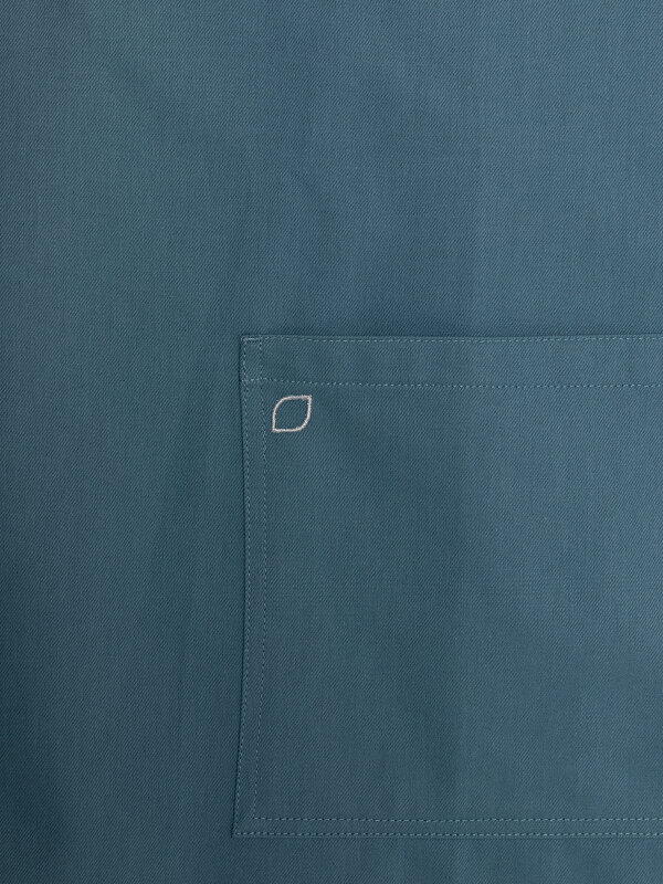 long bib, OVEN, pigeon blue