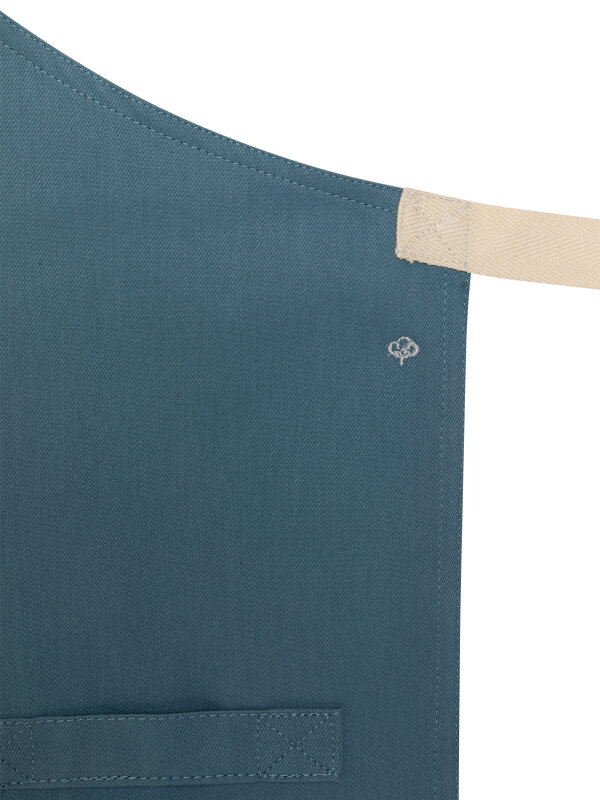 long bib, OVEN, pigeon blue