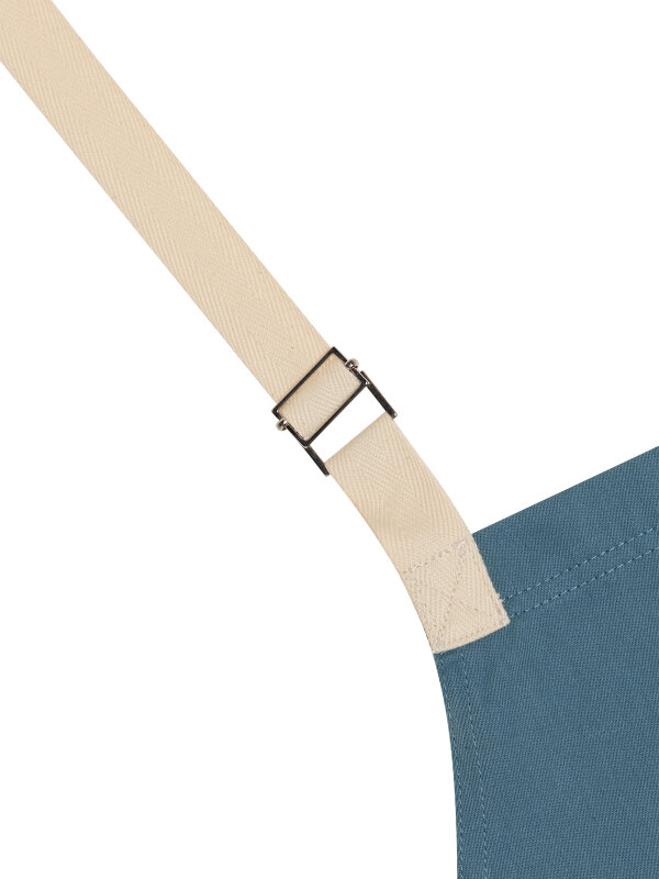 long bib, OVEN, pigeon blue