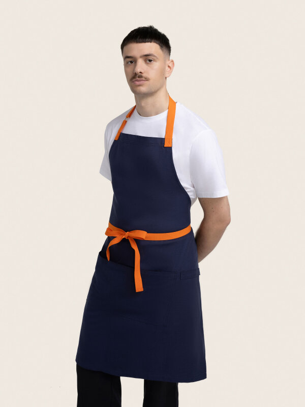 long bib apron, OVEN, vitelotte